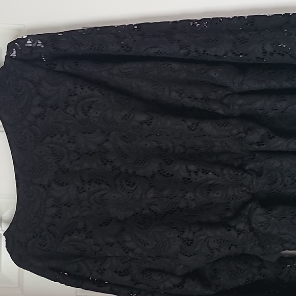 Express Black Lace Top - Picture 3 of 5